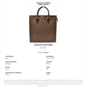 Authentic Louis Vuitton Venice Handbag SERIAL: MI0033